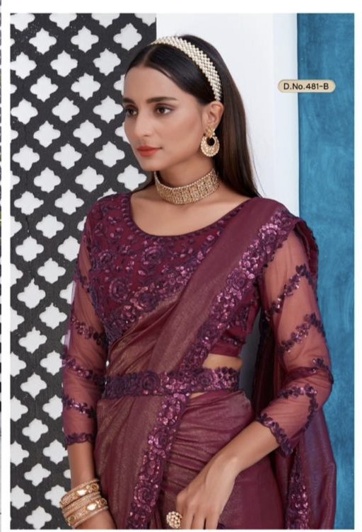 Mahek Saree New Design Launch Series 481 Ato D Heavy Sarees