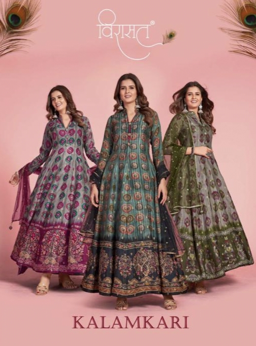 Kalamkari By Virasat Designer Gowns Exclusive Premium Collection