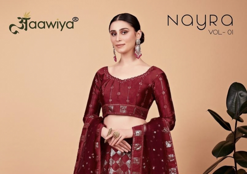 Nayra By Aawiya Official Presenting Premium Lehenga Choli Collection Single Avilable Wholesaler Supp...