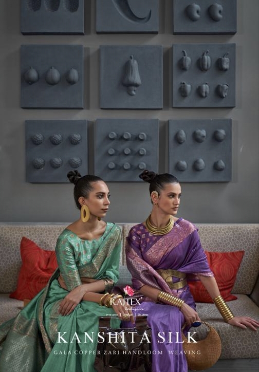 Kanshita Silk Series 304001 To 304006 By Rajtex Fabric Silk Saree Single Avilable Wholesaler Supplie...