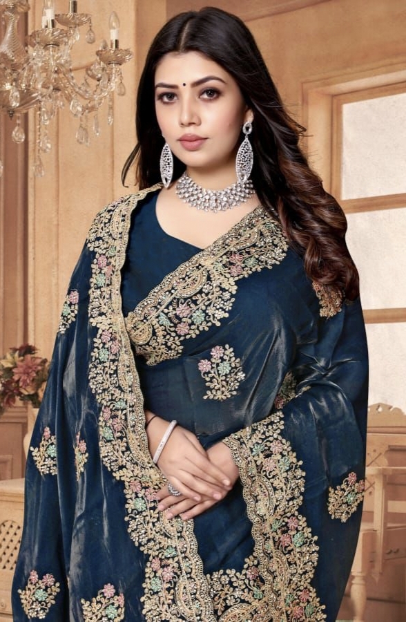 Nari Fashion New Design Legacy Fancy Crepe Silk Saree