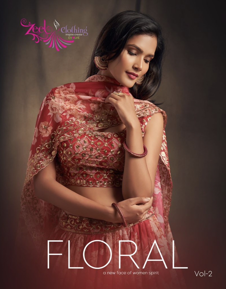 Floral Vol 2 Series 7611 To 7619 By Zeel Clothing