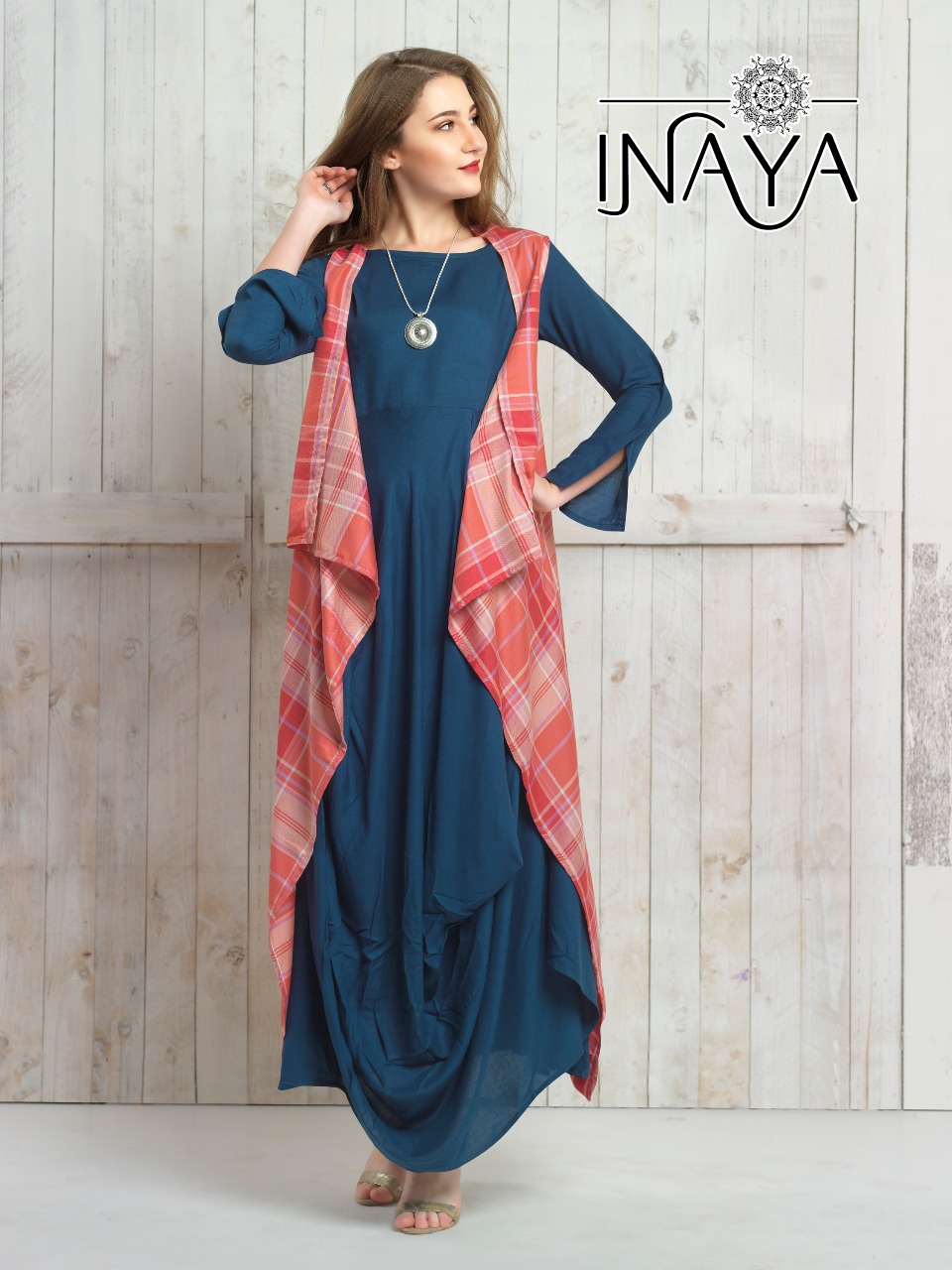 Inaya K 20 Kurti N Jacket Fancy Designer Cotton Kurti Saller