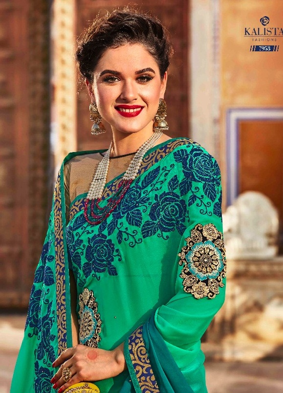 Kalista Superstar 7951 Series Fancy Party Wear Saree Catlog
