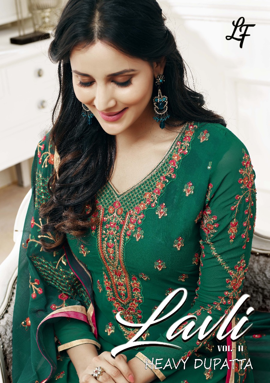 Lovely Fashion Lavli Vol 11 11001 Series Georgette Emb Suits