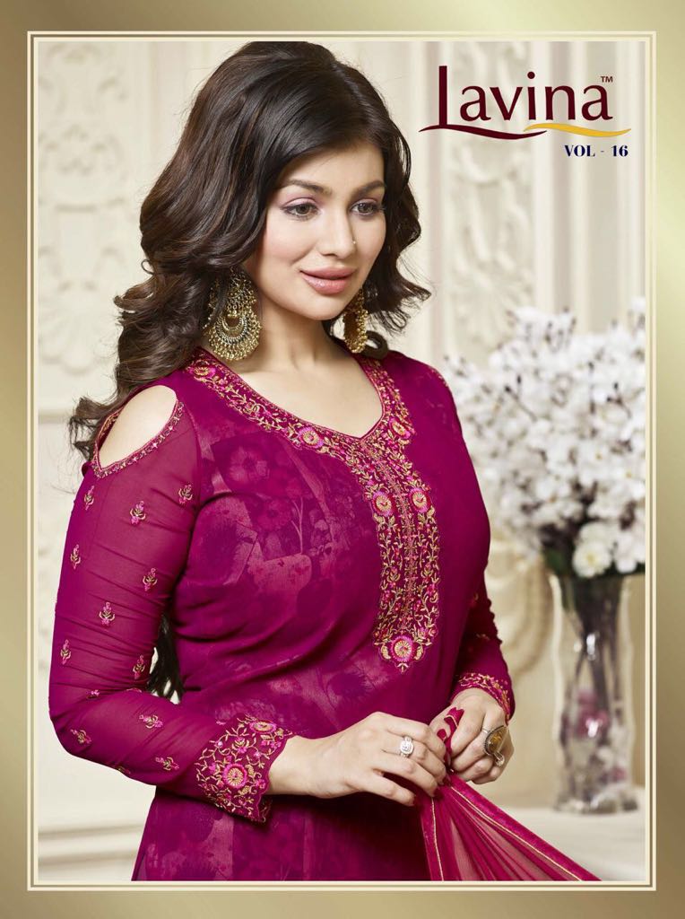Lavina Vol 16  16001 Series Fancy Georgette Party Wear Suit