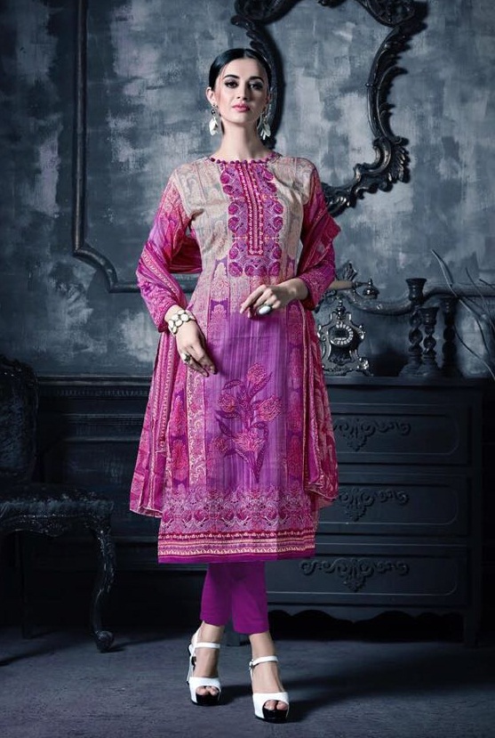 Meghali Suits Nitya 01 Series Jam Satin Print Suit Dealer