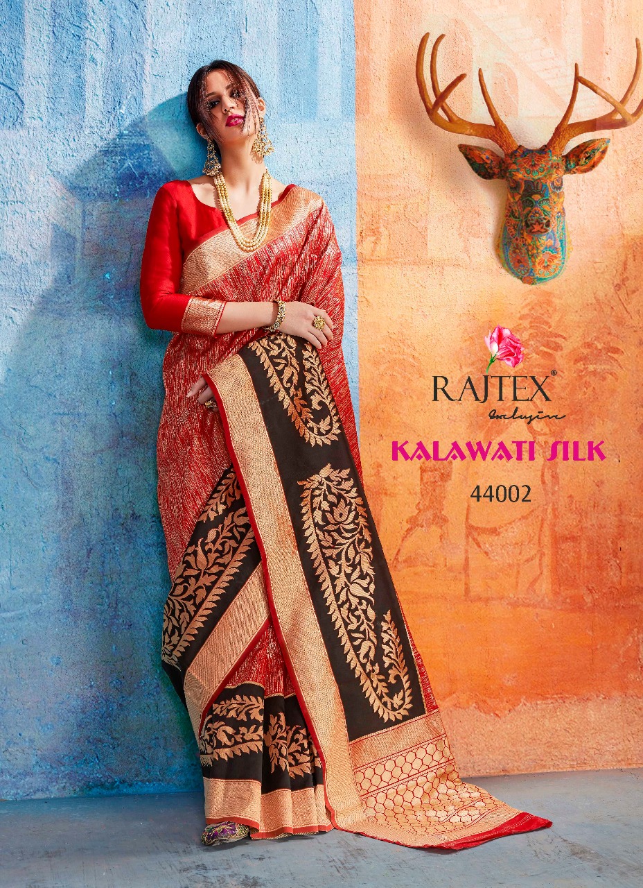 Rajtex Kalawati Silk 44001 Series Heavy Handloom Silk Saree