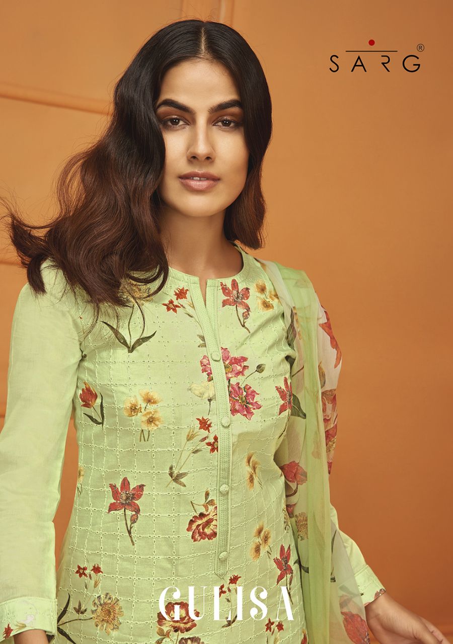 Sahiba Sarg Gulisa 1 To 12 Series Cambric Printed Suits