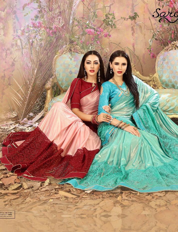 Saroj Golden Glory 18001 Series Designer Saree Catlog Wholesale Dealer And Supplier Surat