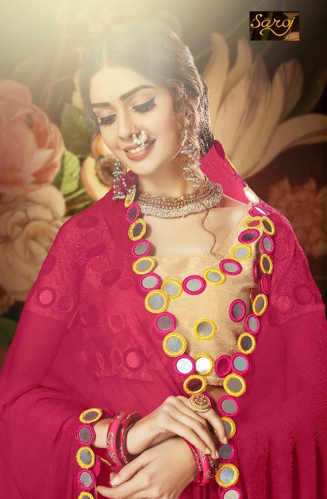 Saroj Shinning Star 1001 Series Nazanin Saree Heavy Blouse