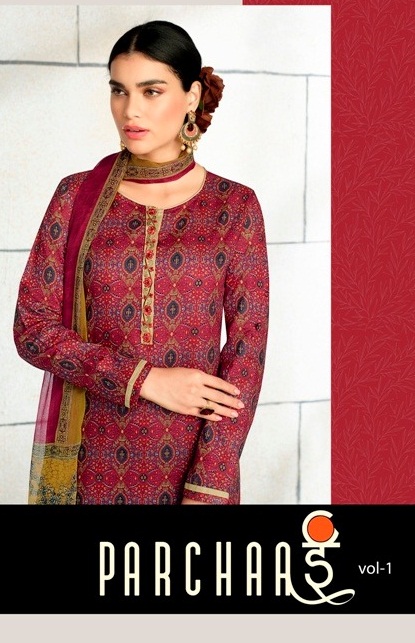 Shivam Parchhai Vol 1 501 Ab Series Pure Cotton Print Suits