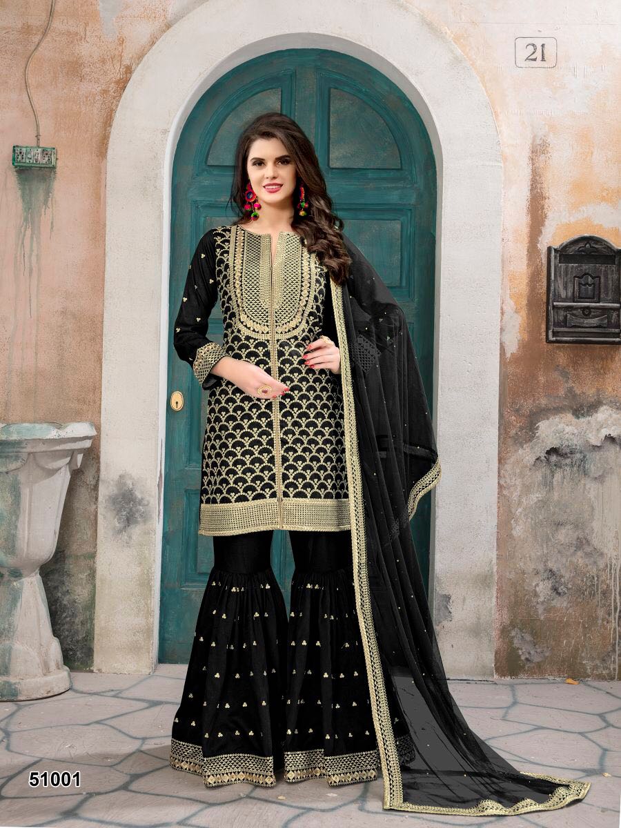 Twisha Aanaya 51001 Series Designer Sarara Suit Catlog Wholesale Supplier And Dealer Surat