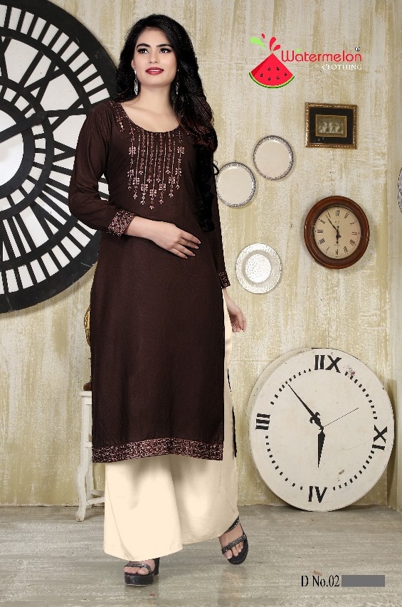 Watermelon Gatagat 01 Series Reyon Kurtis Catlog Collection