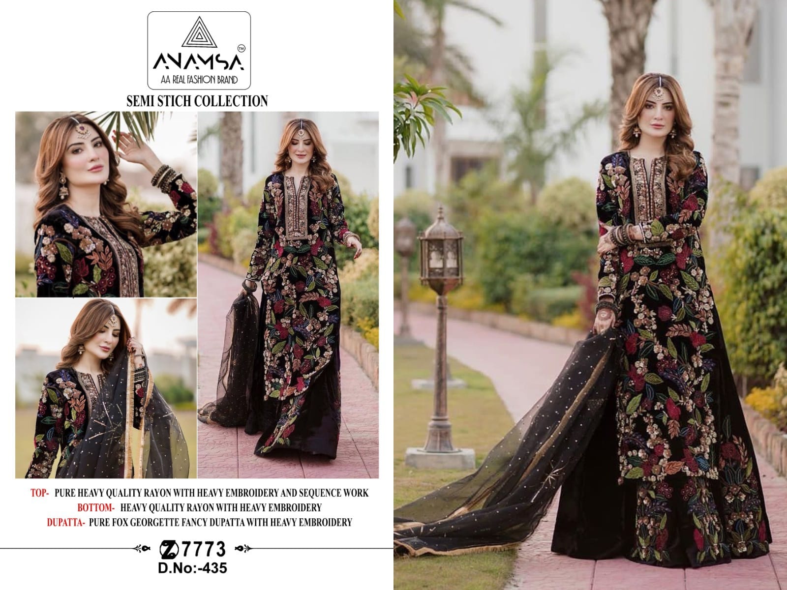 Anamsa D No 435 Designer Suit