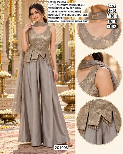 Premium Salsa Silk, Premium Silk And Jacquard Silk Designer Suit Sets